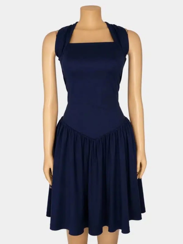 Navy blue Reva Halter Dress